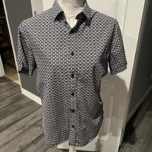 Ben Sherman Men's Patterned Short Sleeve button Shirt M
